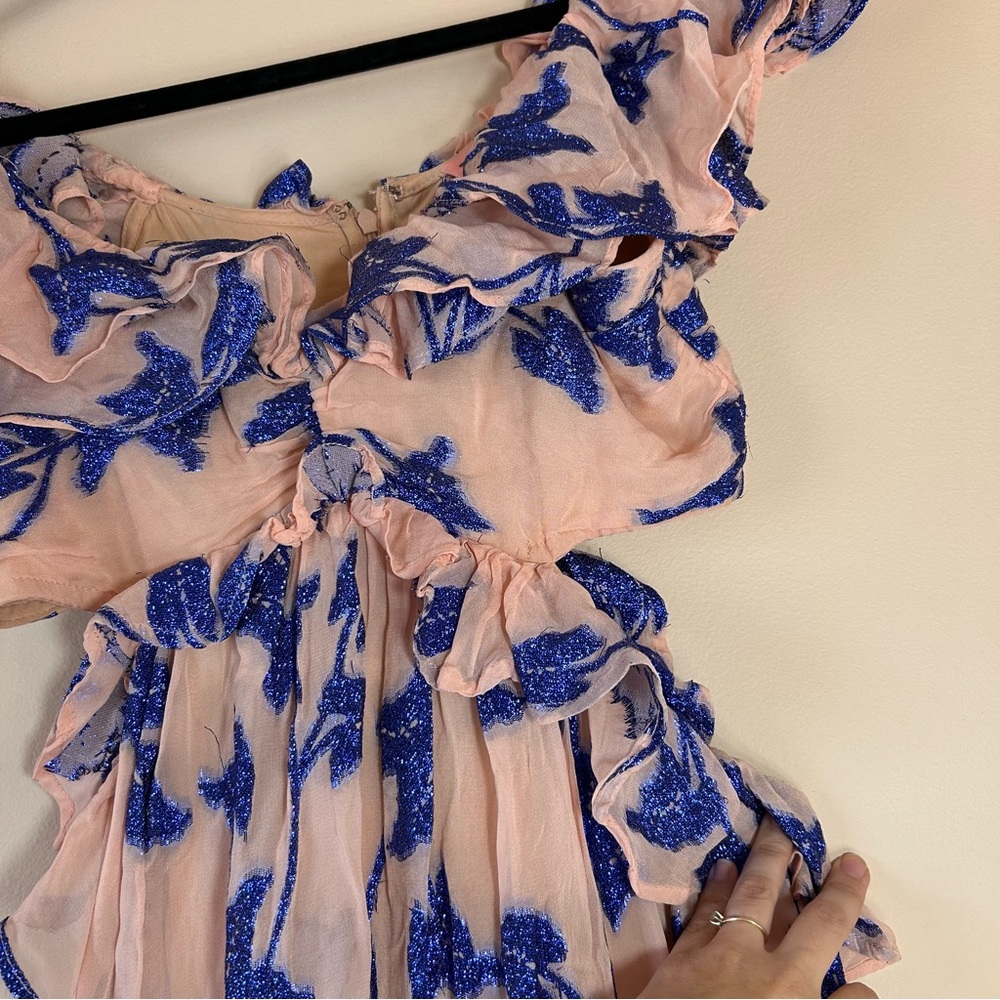 Anthropologie Not So Serious By Pallavi Mohan Ruffled High-Low Dress - Picture 6 of 9
